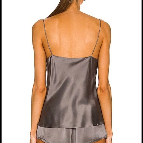 Asceno silk grey cami top - Picture 3 of 7